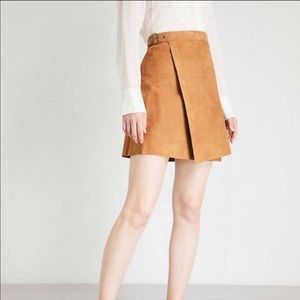 Theory Suede Wrap Skirt 4